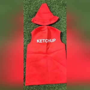 Kids Red Ketchup KIDS Halloween Costume Size 7/8